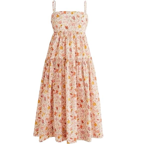 J. Crew Dresses & Skirts - NWT J. Crew Tiered floral dress Liberty Garden of Life fabric size 12